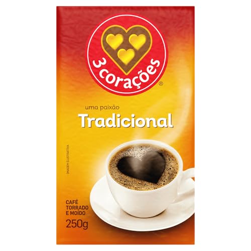 3 Corações Café Torrado E Moído Tradicional À Vácuo 250G