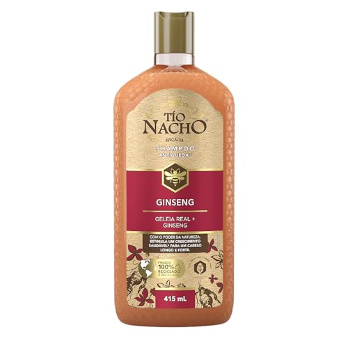 Shampoo de Ginseng Tío Nacho, Com Geleia Real, 415ml