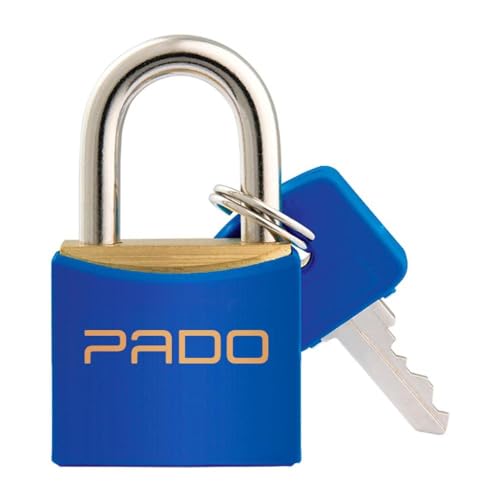 CADEADO CORES SM LT-20MM AZUL, Pado, 51016378, Azul