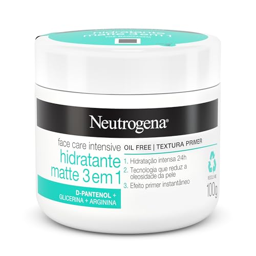 Creme Hidratante Facial Matte 3 em 1 Neutrogena, Sem Perfume, 100g