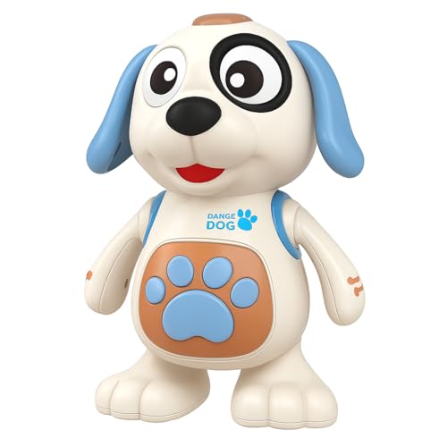 DM Toys Brinquedo Interativo Musical Mexe Danca Luz e Som Dancing Cachorro