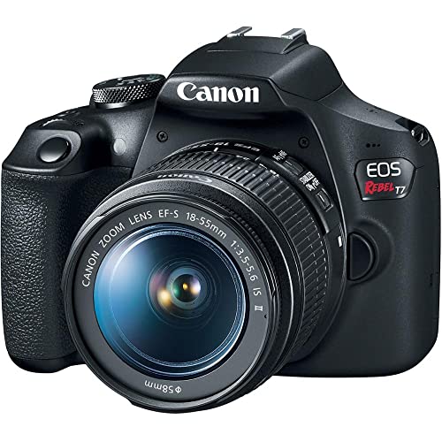 CÂMERA CANON EOS T7+ COM LENTE EF-S 18-55