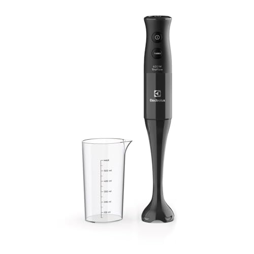 Mixer de mão Electrolux Preto 400W com Tecnologia TruFlow 1 velocidade função turbo EIB05 127V