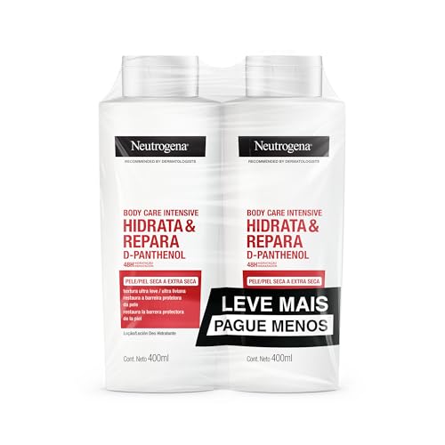 Creme Hidratante Neutrogena Hidrata&Repara, Kit 2 Unidades de 400ml | Corporal, Fragrância Suave, Cruelty-Free
