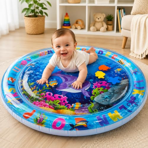 Tapete Água Inflável Interativo Bebê Infantil 1 Metro Presente Crianças