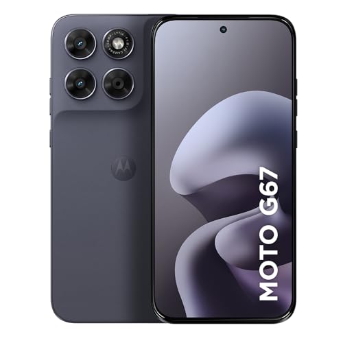 Smartphone Motorola Moto G67 5G - 128GB 4GB RAM + 8GB RAM Boost camera 50MP Sony Lytia 600, tela 1.5K extreme Amoled 120hz, ultrarresistente - Chumbo