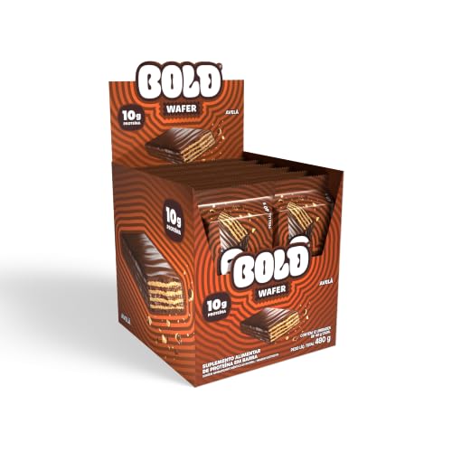 BOLD Wafer Proteico 40g 10g Proteína Snack Avelã