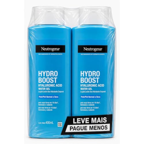 Neutrogena Hidratante Corporal Hydro Boost Water Gel, Kit com 2 Unidades de 400ml
