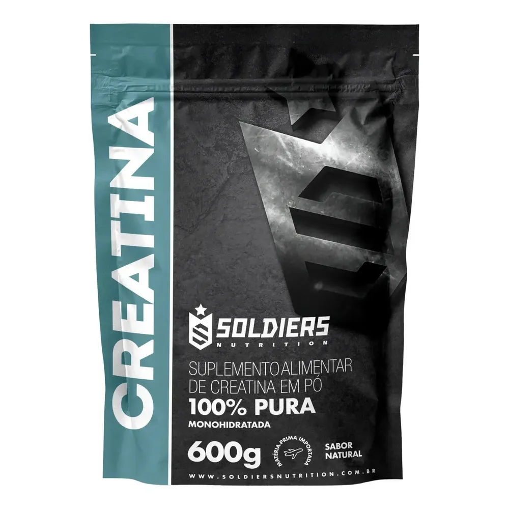 Creatina Soldiers Nutrition em pó Sem sabor x 600g