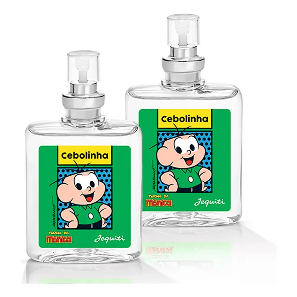 de Colônia Cebolinha Jequiti Turma da Mônica com 2 Frascos de 25ml para Meninos