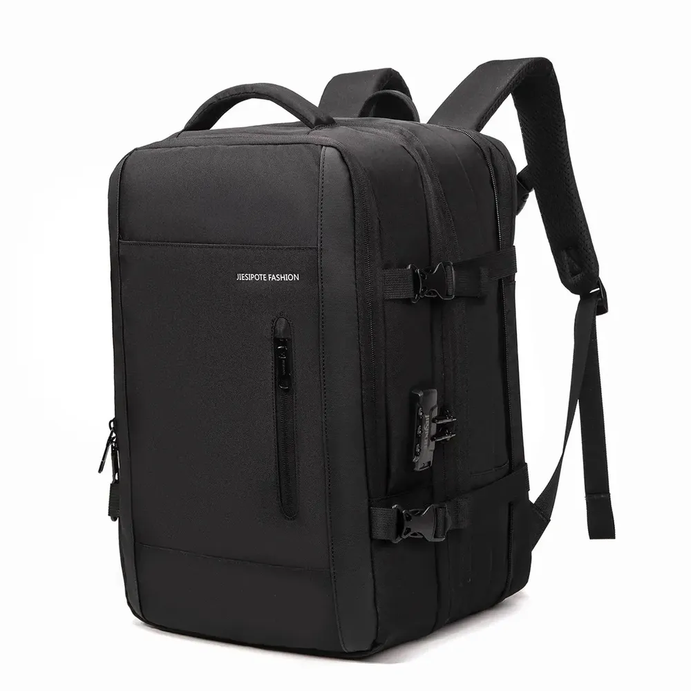Mochila Para Notebook Impermeável com Porta USB e Senha Para Homem
