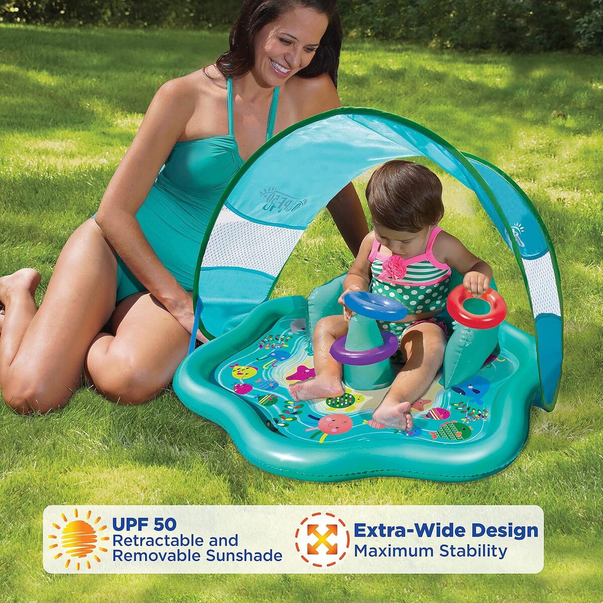 Swimschool Splash Canopy Inflatable Portable