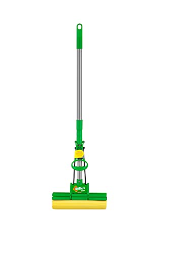 Brilhus - Mop Sek+ Lava e Seca com Esponja de Alta Absorção e Cabo Retrátil até 89cm para Limpeza Pesada, Bettanin