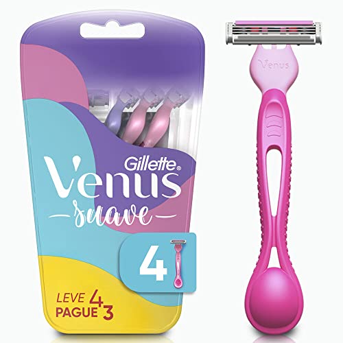 Gillette Venus Aparelho de Depilação Descartável Suave com Aloe, 4 Unidades