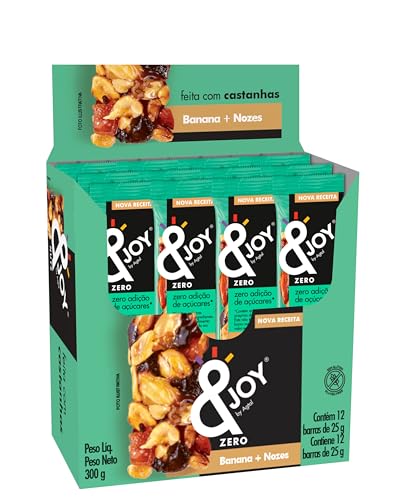 Enjoy Barra Zero Açúcar Avelã e Nibs de Cacau 25g – Caixa com 12 Barras (300g)