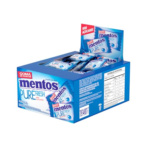 Gomas de Mascar, Mentos, Pure Fresh Mint, Sem Açúcar, sabor de menta - Monopeça | 60 Unidades