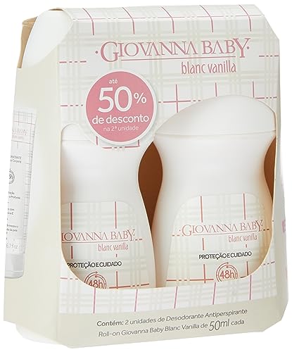 Giovanna Baby Desodorante Roll-On Blanc Vanilla 50 Ml 2 Unidades