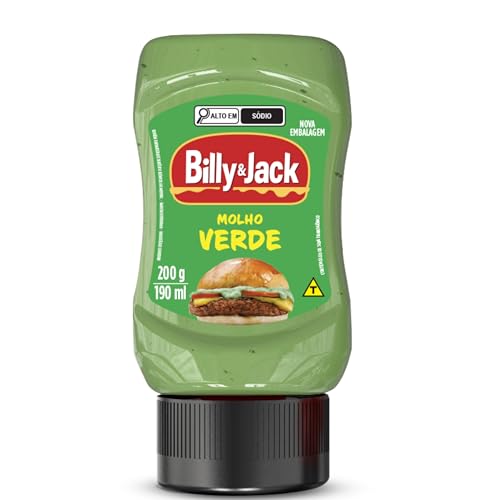 BILLY & JACK Molho Verde Billy & Jack 200 Gramas