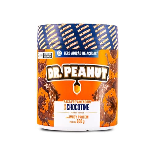 DR. Peanut Pasta de Amendoim Sabor Chocotine, Pote 600g
