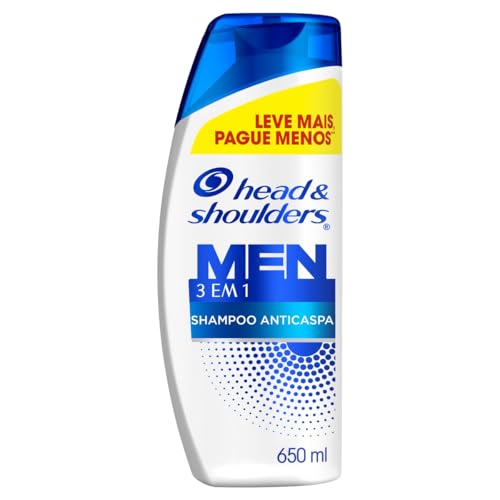 Head & Shoulders Shampoo Anticaspa Men 3 em 1, 650 ml