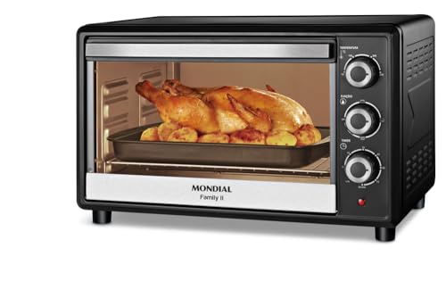 Forno Elétrico 42L Family II, Mondial, Preto/Inox, 1600W, 220V - FR-42
