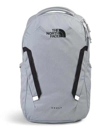 THE NORTH FACE Mochila para laptop Vault Everyday – livre de PFAS, Cinza médio mesclado escuro/preto TNF, One Size, Mochila para laptop Vault Everyday | Bolsa de viagem com acabamento repelente à água