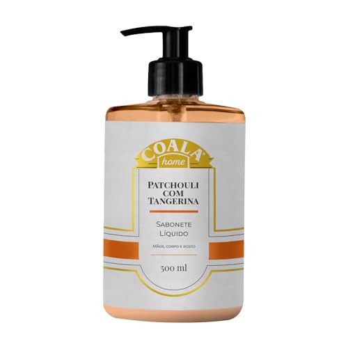 Coala Sabonete Liquido Maos e Corpo Limpa Hidrata Perfuma 500ml Patchouli com Tangerina