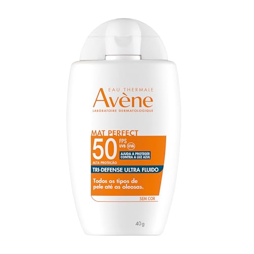 Avène Protetor Solar Facial Mat Perfect Tri-Defense Ultra Fluido Sem Cor FPS50 40g
