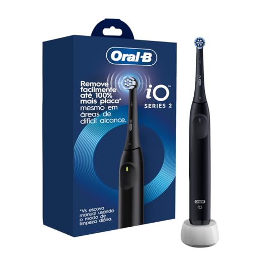 Escova de Dente Elétrica Oral-B Series iO2 para dentes 100% mais Limpos vs. uma Escova de Dente Manual Regular
