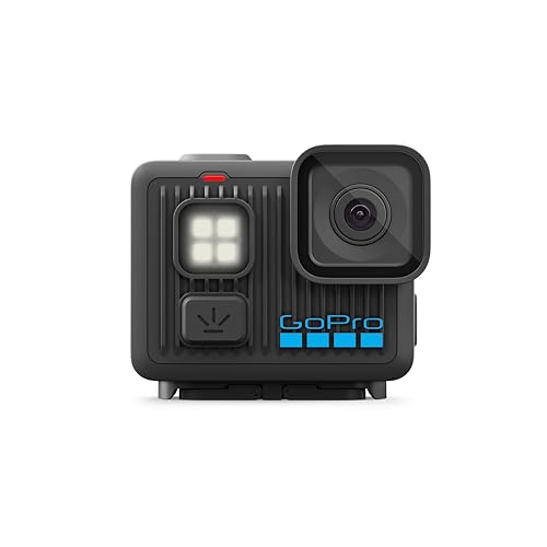 GoPro LIT HERO - Câmera de Ação Compacta à Prova d\'água com Luz Integrada, Vídeo 4K60 Ultra HD, Foto de 12MP, Tela Sensível ao toque, Montagem Magnética,1/4-20 e Estabilização HyperSmooth