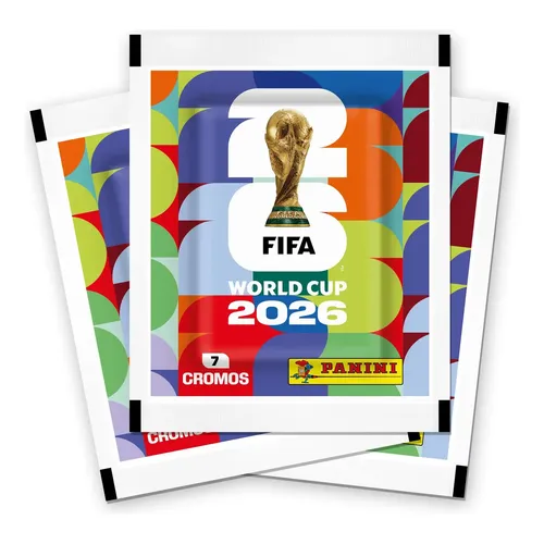 Kit Com 48 Pacotes de Figurinhas Panini Para o Álbum Copa do Mundo FIFA 2026