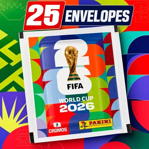 25 Envelopes De Figurinhas Copa Do Mundo 2026 Panini Pack