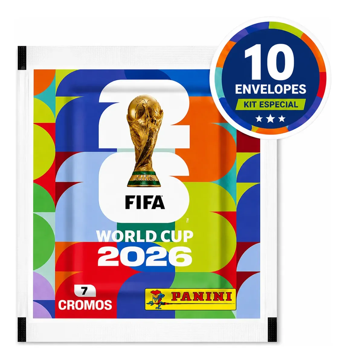 Kit 70 Figurinhas Copa Do Mundo 2026 - 10 Envelopes Da Panini