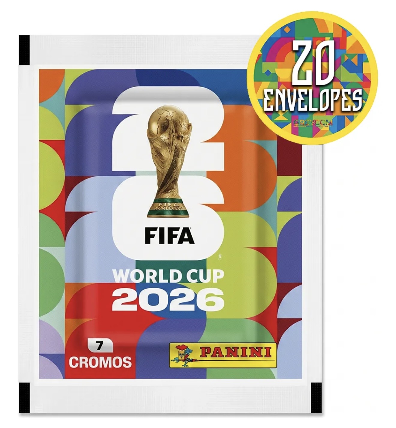 Kit 140 Figurinhas Do Álbum Copa Do Mundo 2026- 20 Envelopes